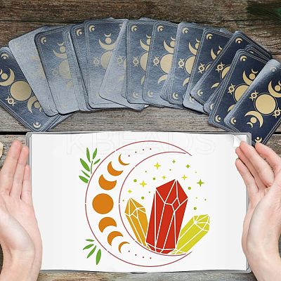 Plastic Reusable Drawing Painting Stencils Templates DIY-WH0172-437-1