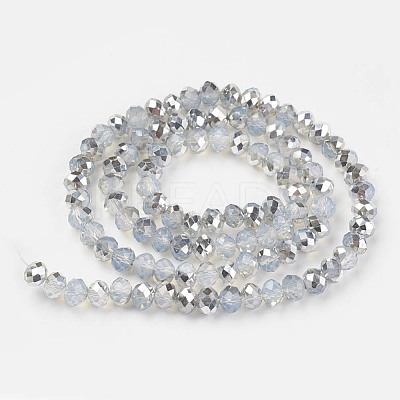 Electroplate Glass Beads Strands EGLA-A034-J6mm-M05-1