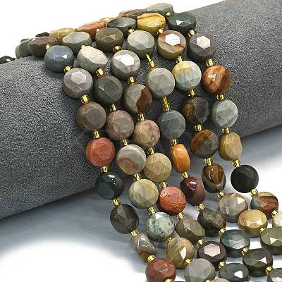 Natural Ocean Jasper Beads Strands G-C116-A137-01-1