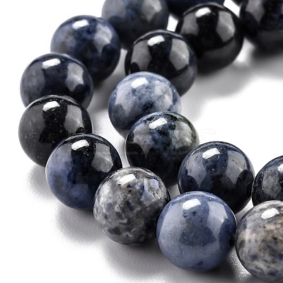 Natural Dumortierite Quartz Beads Strands G-O199-07C-1