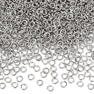 304 Stainless Steel Open Jump Rings STAS-TA0002-99A-1