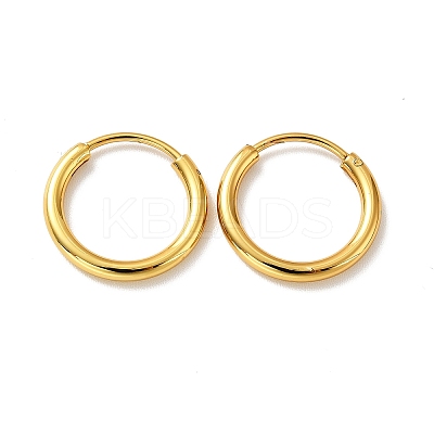PVD Vacuum Plating 201 Stainless Steel Huggie Hoop Earrings LS-STAS-H164-03G-1