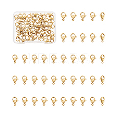 PVD Vacuum Plating 304 Stainless Steel Lobster Claw Clasps STAS-UN0018-95A-G-1