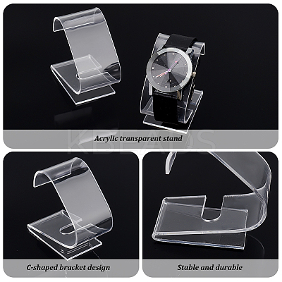 Acrylic Watch Display Stands LS-ODIS-WH0086-130-1
