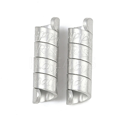 Aluminum Beads ALUM-P001-02S-1