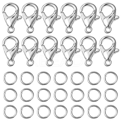 50Pcs Zinc Alloy Lobster Claw Clasps FIND-YW0003-98P-1