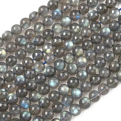 Natural Labradorite Beads Strands G-L654-O02-6mm-1