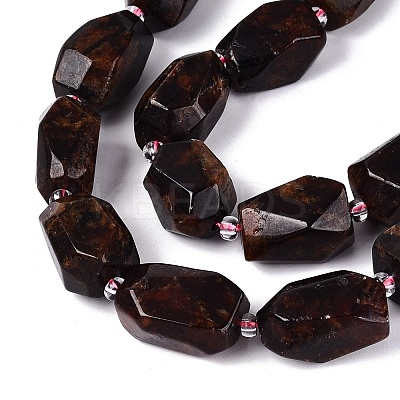 Natural Orange Garnet Beads Strands G-N362-07A-02-1