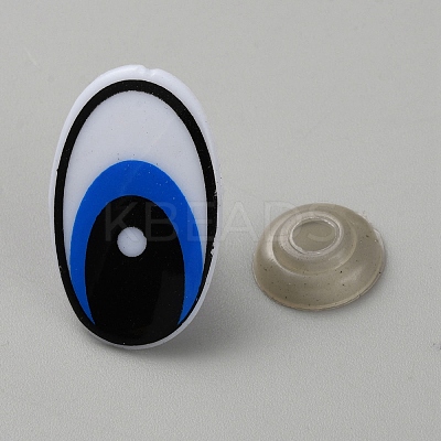 Oval Plastic Safety Craft Eye DIY-WH0581-25E-1