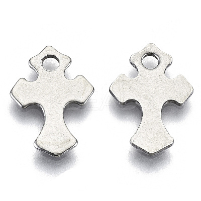 Non-Tarnish 201 Stainless Steel Tiny Cross Charms LS-STAS-R116-090-1