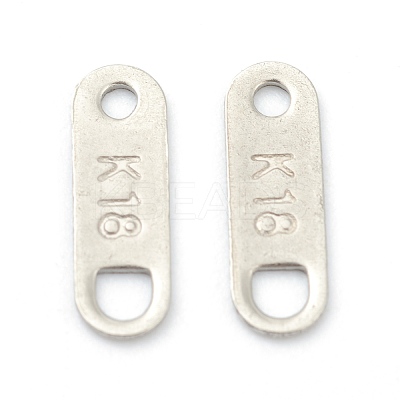 Tarnish Resistant 201 Stainless Steel Chain Tabs STAS-G245-10-1