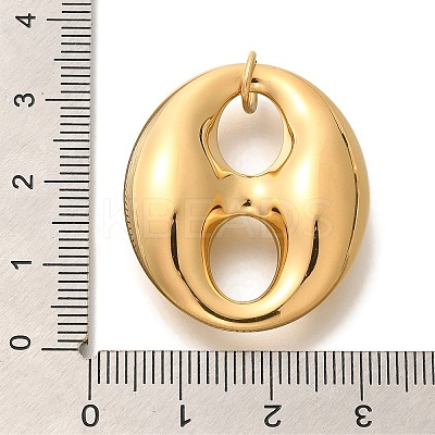 PVD Vacuum Plating 304 Stainless Steel Pendants STAS-U035-41G-02-1