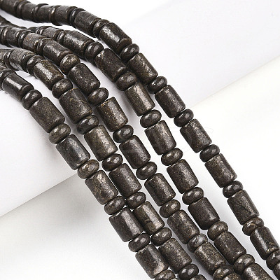 Natural Pyrite Beads Strands G-N346-03A-01-1