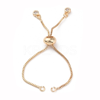 Rack Plating Brass Box Chain Link Bracelet Making KK-A183-03G-1