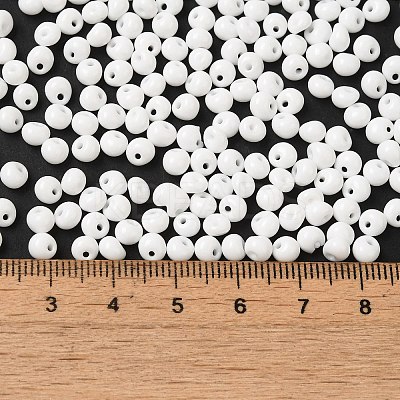 6/0 Opaque Baking Paint Glass Seed Beads SEED-M012-02A-37-1