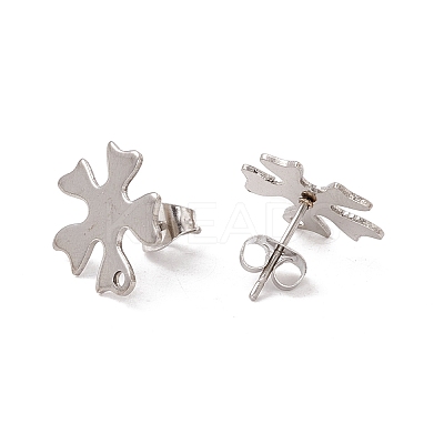 Non-Tarnish 201 Stainless Steel Stud Earring Findings STAS-G266-11P-1