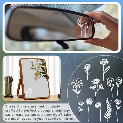 1Pc Waterproof PVC Electrostatic Stickers DIY-OC0013-20D-1