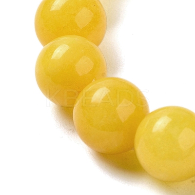12.5mm Round Dyed 12.5mm Round Natural White Jade Imitation Beeswax Braided Bead Bracelets for Women Men BJEW-C060-01A-1