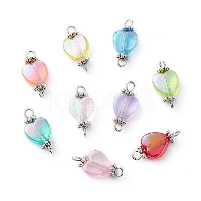 Transparent Acrylic Connector Charms PALLOY-YW0001-53-1