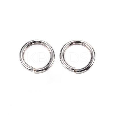Tarnish Resistant 304 Stainless Steel Open Jump Rings STAS-D448-093P-10mm-1