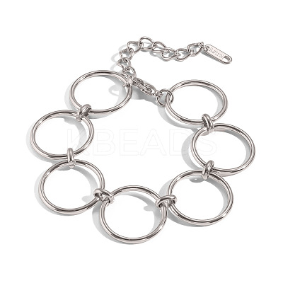 20MM 304 Stainless Steel Ring Link Chain Bracelets for Women GQ4302-3-1