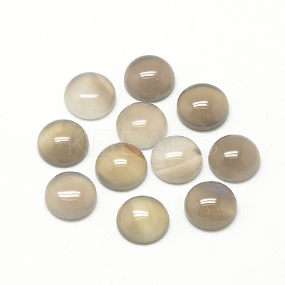 Natural Gray Agate Cabochons X-G-R416-16mm-15-1