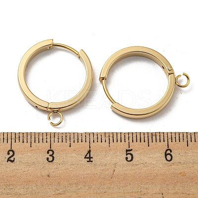 201 Stainless Steel Huggie Hoop Earrings Findings STAS-A167-01P-G-1