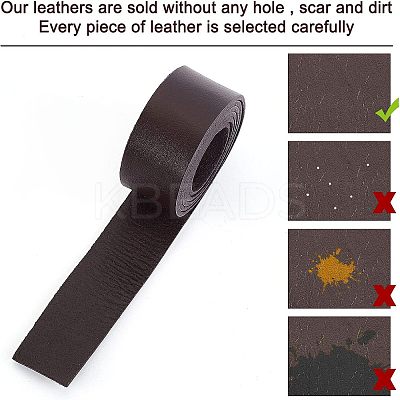 2Pcs 2 Colors Flat Leather Jewelry Cords WL-OC0001-03-1