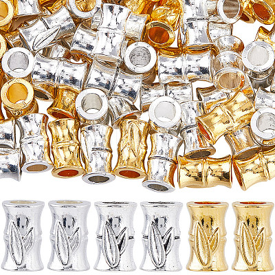 120Pcs 3 Colors Alloy European Beads FIND-SP0002-38-1