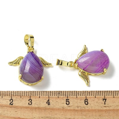 Natural & Synthetic Mixed Gemstone Pendants KK-F888-01G-1