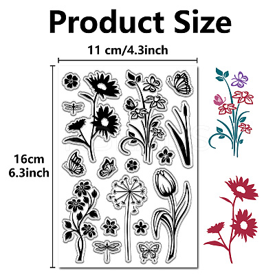 Wall Theme PVC Plastic Clear Stamps DIY-WH0619-0027-1