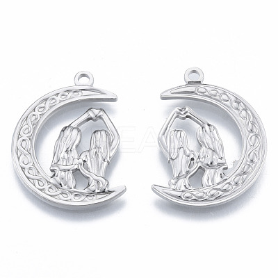 Non-Tarnish 201 Stainless Steel Pendants STAS-N098-195P-1