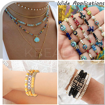500Pcs 5 Styles Alloy Daisy Spacer Beads FIND-SP0002-22C-1