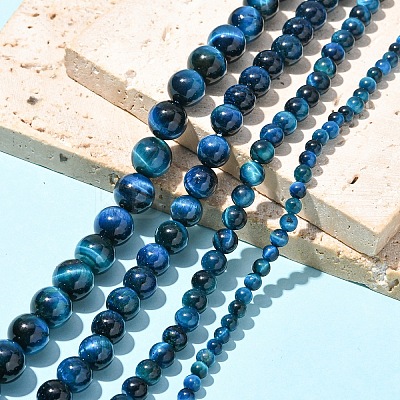 1 Strand Natural Tiger Eye Bead Strands G-YW0002-39A-1