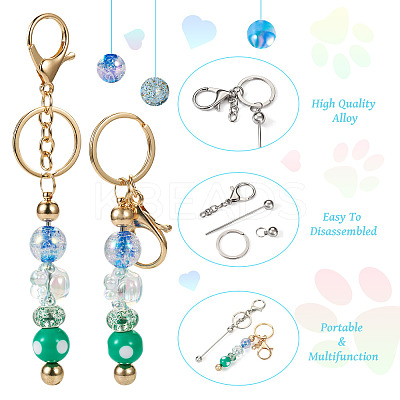 DIY Beadable Keychain Making Kit DIY-TA0006-01-1
