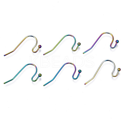 Ion Plating(IP) 304 Stainless Steel French Earring Hooks STAS-S119-017-1