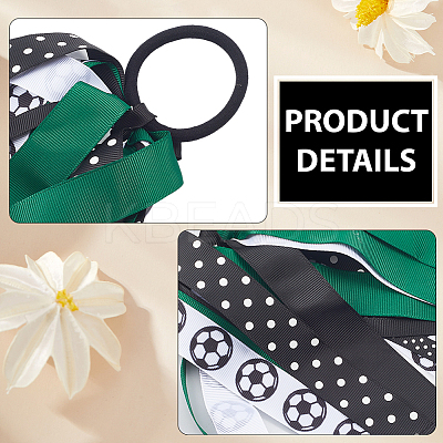 Sports Themes Polyester Elastic Ties Hair Accessories OHAR-WH20011-12F-1