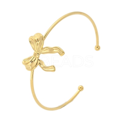304 Stainless Steel Cuff Bangles LS-BJEW-B107-01G-1