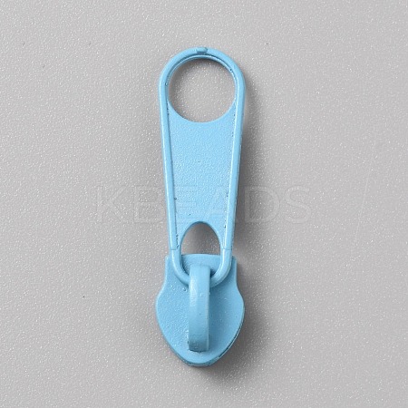 Spray Painted Zinc Alloy Zipper Pull FIND-WH0427-33A-05-1