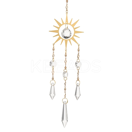 Alloy Sun Hanging Suncatchers GL-A001-02G-1