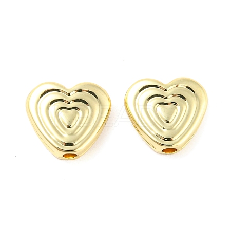 Rack Plating Alloy Beads PALLOY-D023-30G-1
