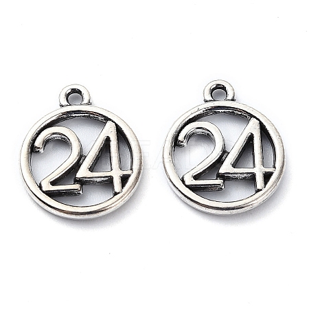 Tibetan Style Alloy Pendant TIBE-H142-21AS-02-1