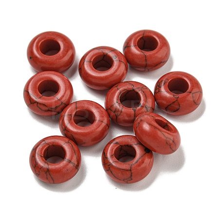 Dyed Synthetic Red Turquoise Beads G-Q173-03A-05-1
