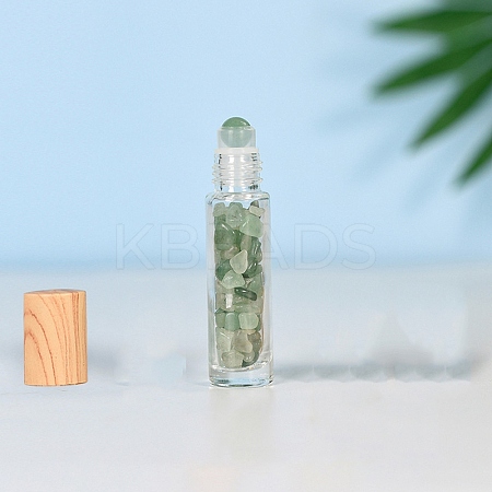 Natural Green Aventurine Roller Ball Bottles LS-BOTT-PW0011-70B-02-1