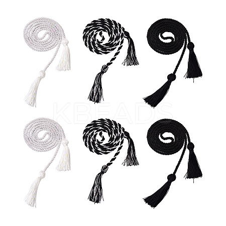 6Pcs 3 Style Polyester Tassel Big Pendant Decorations FIND-TA0001-51-1