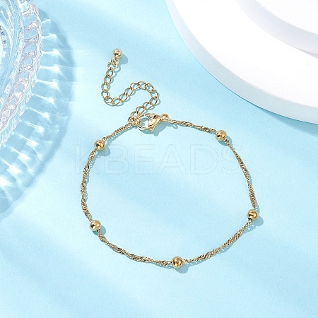 304 Stainless Steel Satellite Chains Bracelets BJEW-JB11505-1