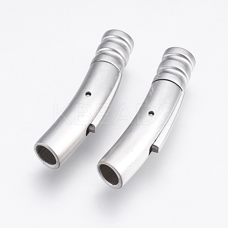Tarnish Resistant 304 Stainless Steel Bayonet Clasps LS-STAS-E427D-4P-1
