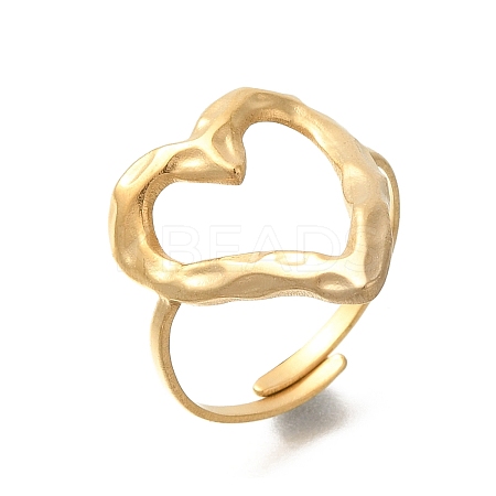 304 Stainless Steel Rings for Women RJEW-S238-02G-1