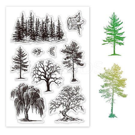 Summer Theme PVC Plastic Clear Stamps DIY-WH0631-0239-1