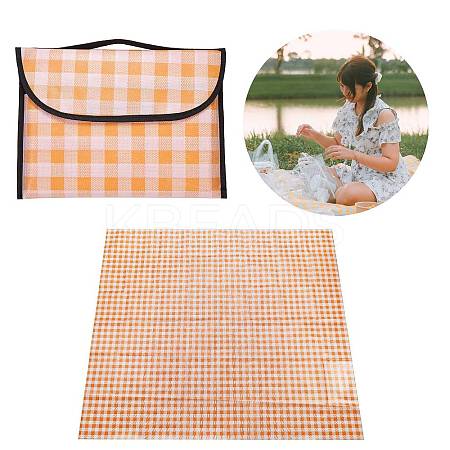 Portable Tartan Patern Non Woven Picnic Mat JX572A-02-1